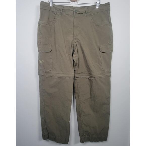 Boy Scouts of America Mens 38 Green Switchback Zip Off Cargo Hiking Pants - Picture 1 of 12